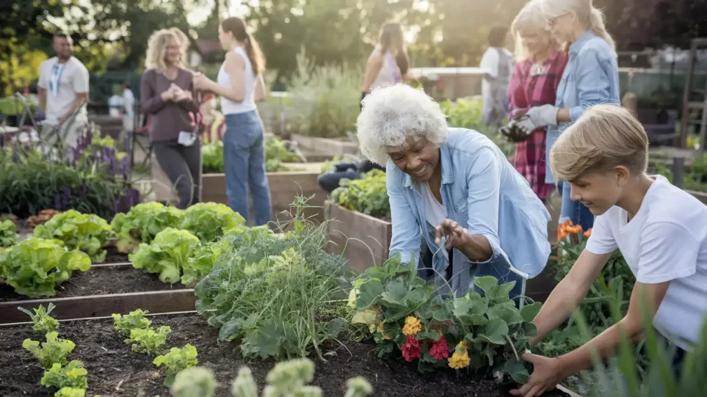 Social Connections in the Garden