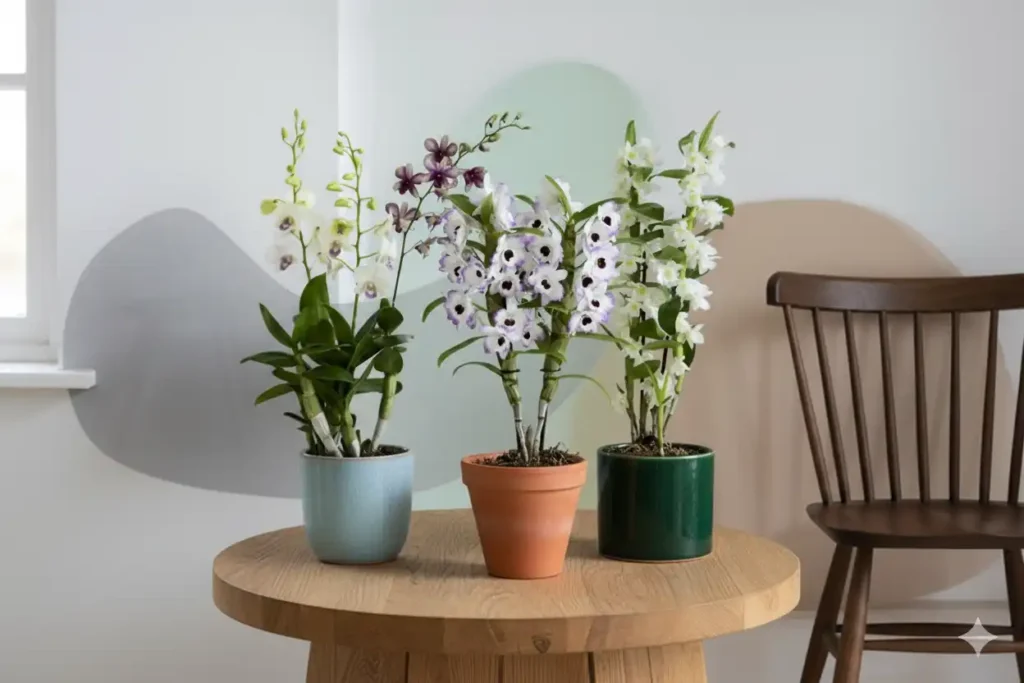 The Ultimate Guide to Dendrobium Orchid Care in India Dendrobium orchids thriving in Indian climate with healthy blooms.